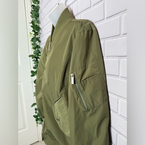 French Connection Olive green bomber jacket/size XL - Picture 7 of 12